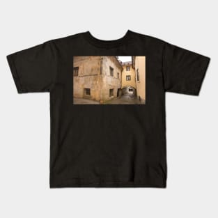 Historic Street in Skofja Loka, Slovenia Kids T-Shirt